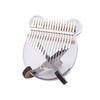 Kalimba Acrylic 17 Key Transparent Thumb Piano Mbira Sanza with Tuner Hammer Holder Kalimba Case