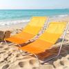 Folding Beach Lounger 2 Pcs.