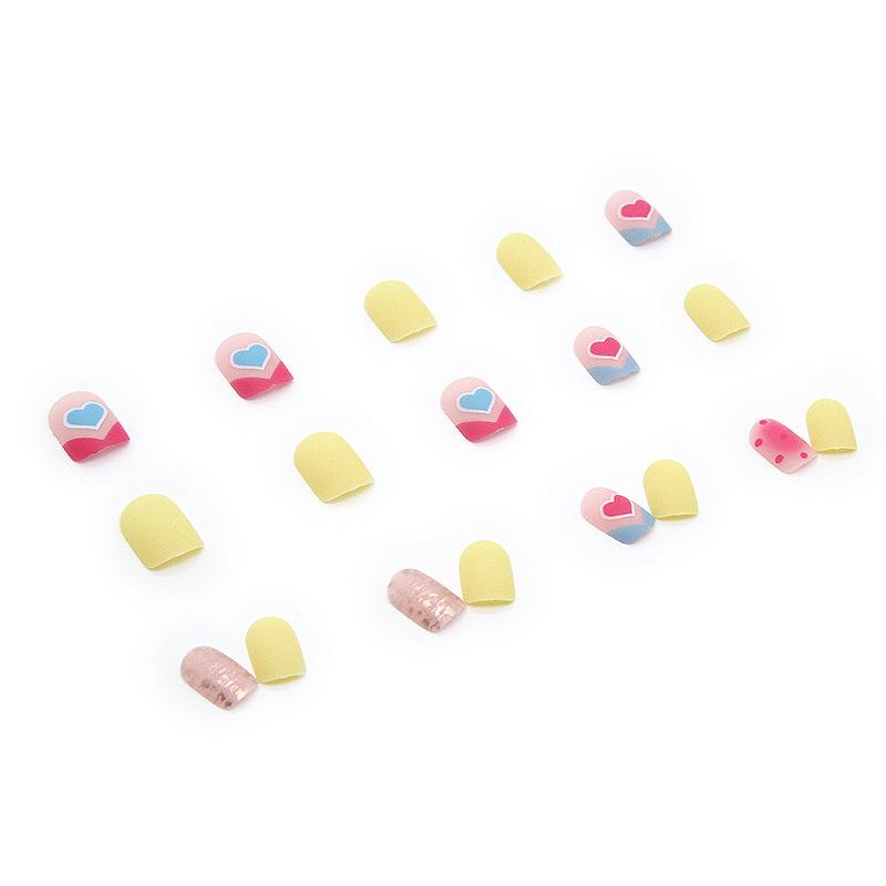 Artificial Nails Love Nail Stickers Wearable Nails Matte Texture Comfortable Thin New Product Nail Art Stickers