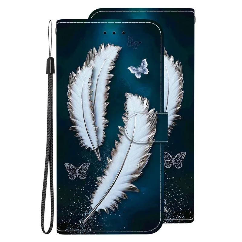 Capa A25 Hoesje voor Samsung Galaxy A25 SM-A256E Cartoon Lederen Hoesje voor Samsung Galaxy A25 A 25 Etui Telefoonhoesje Portemonnee Boekhoes