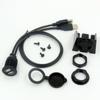 Adattatore presa di installazione jack USB doppio 1M 2M cavo di collegamento estensione auto