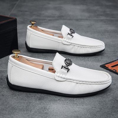 Autumn One-pedal Social Doudou Shoes Men's Korean Version Versatile British Casual Leather Shoes Men's Trendy Shoes Can Be