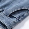 Autumn Winter Men's Loose Straight Leg Jeans Retro Washed Elastic Casual Pants Suitable for All Seasons Versatile Pants