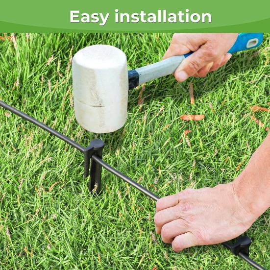 1 sada pozemních hřebíků Široká kompatibilita Zlepšení stability Biologicky odbouratelný Bezpečný kabel Venkovní zahradní sekačka Hraniční čára Zásobování hrotem