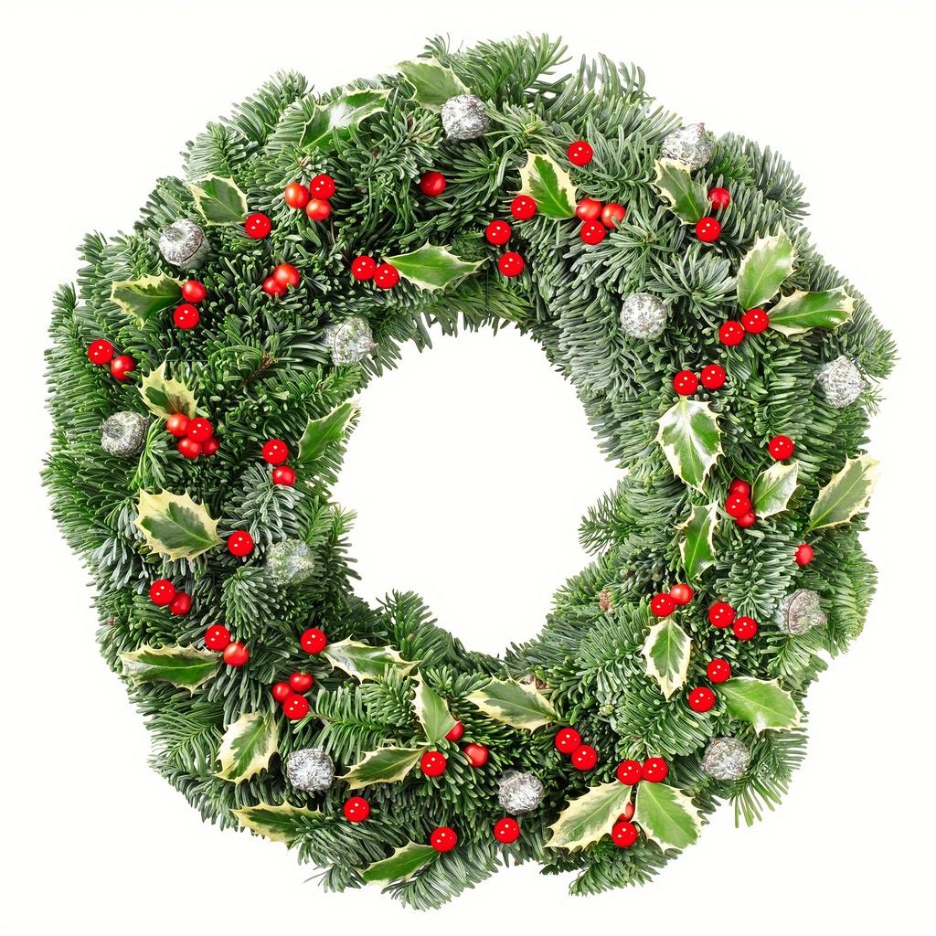 20pcs Christmas Round Ball Berry Simulation Foam Fruit Cherry Small Red Fruit Peony Fruit Christmas Supplies Accessories Berry Ornaments