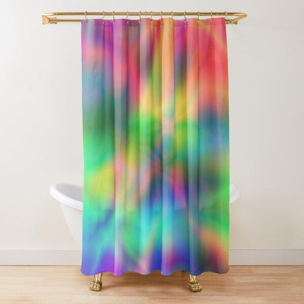 Iridescent Rainbow Dreams Shower Curtain Rainbow Ombre Abstract Bathroom Curtain Watercolor Girly Boho Shower Curtains,Polyester