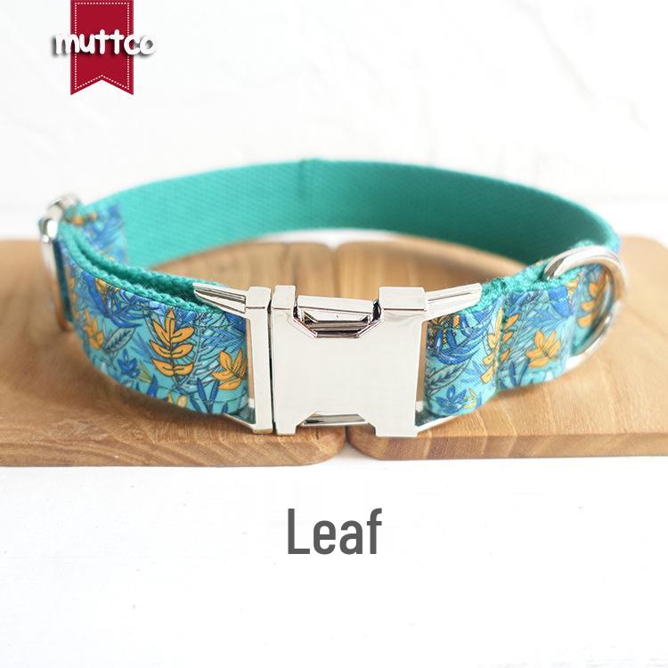 MUTTCO Bite-Resistant Dog Collar with Metal Buckle - UDC-066 Medium