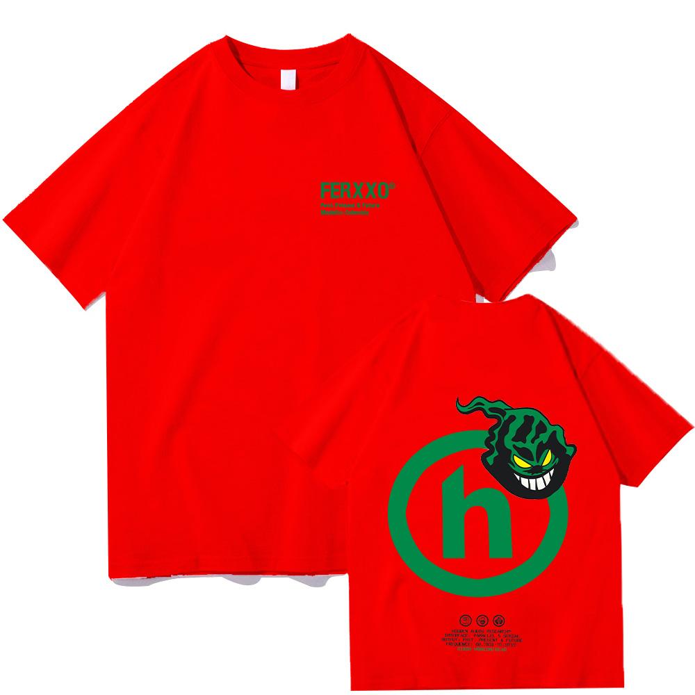 Feid FERXXO Logo T-Shirt T Shirts Men's Women Casual Tees Clothes T-shirt Y2K Short Sleeve Unisex Cotton Tops