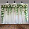 Elegant White Sheer Background Screen with "perfect Visuals" for Weddings, Parties, and Birthdays