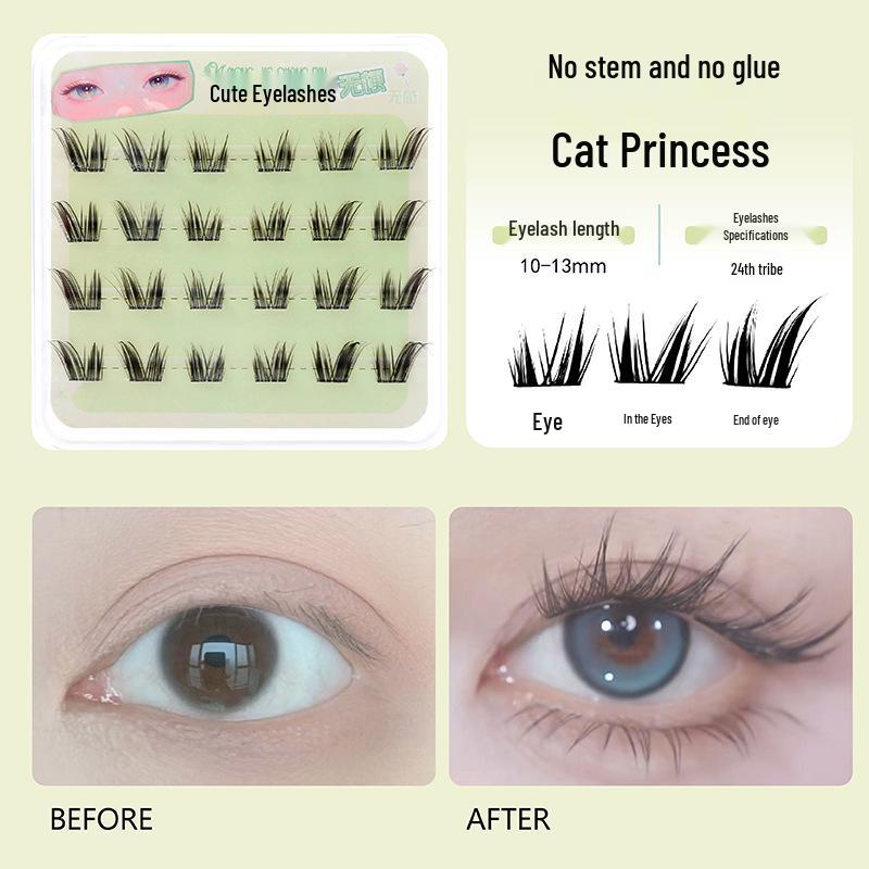 Mengjie Shangpin Glue-Free Stemless Natural Barbie Eyelashes