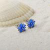 Women's Opal Flower Earrings