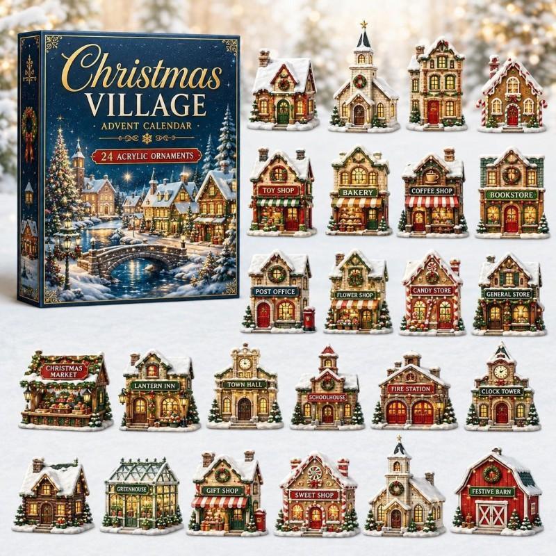 2026 Christmas Advent Calendar Blind Box Figures Holiday Decor Collectible Ornament Set
