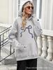 Hot-selling personalized printed hoodies, street-style trendy loose women's pullovers