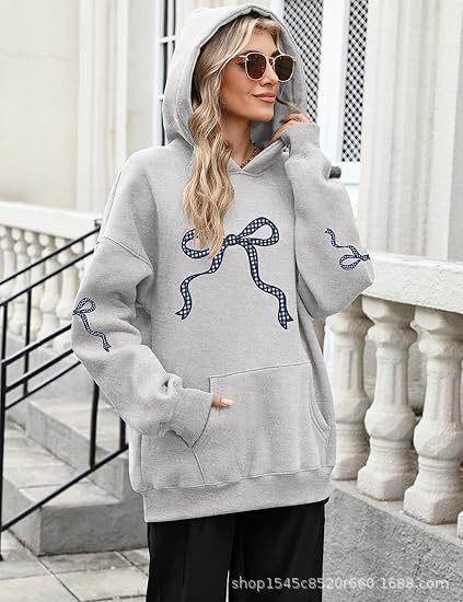Hot-selling personalized printed hoodies, street-style trendy loose women's pullovers