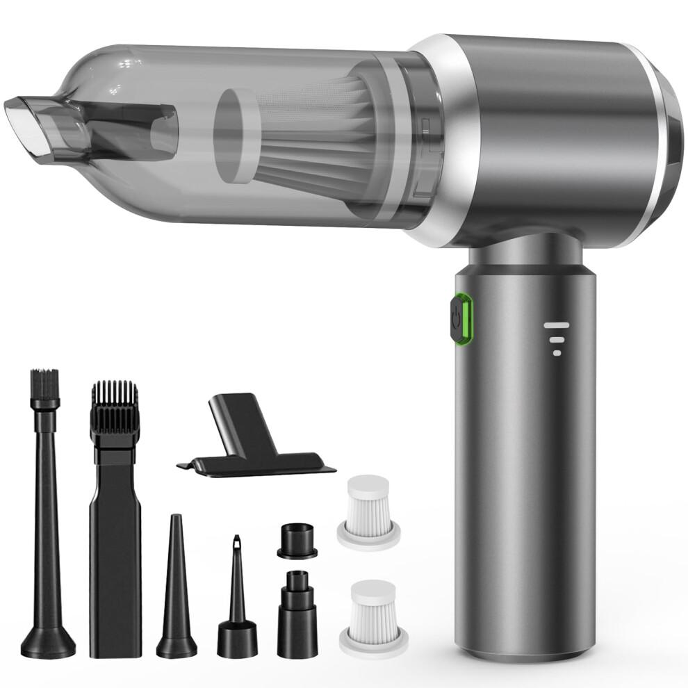 Handheld Vacuum Cleaner, 22000Pa Cordless Car Vacuum Cleaner, 3 Speed Brushless Motor Mini Hoover with Multiple Brush HeadsHigh Power Hand Held Vacuu