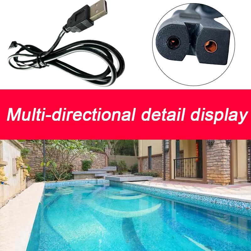 1 Stück USB-Kabel Ladekabel Anzug für Bestway / Lay-Z-Spa Pool-Staubsauger Lade-USB-Kabel Ersatz-Wasserpumpe