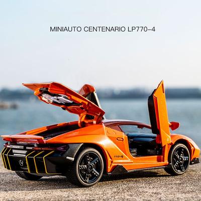 1:32 LP770 Diecast Vehicles Hot Wheel Car Model Metal Body Doors Can Be Opened Musical Lighting Toy