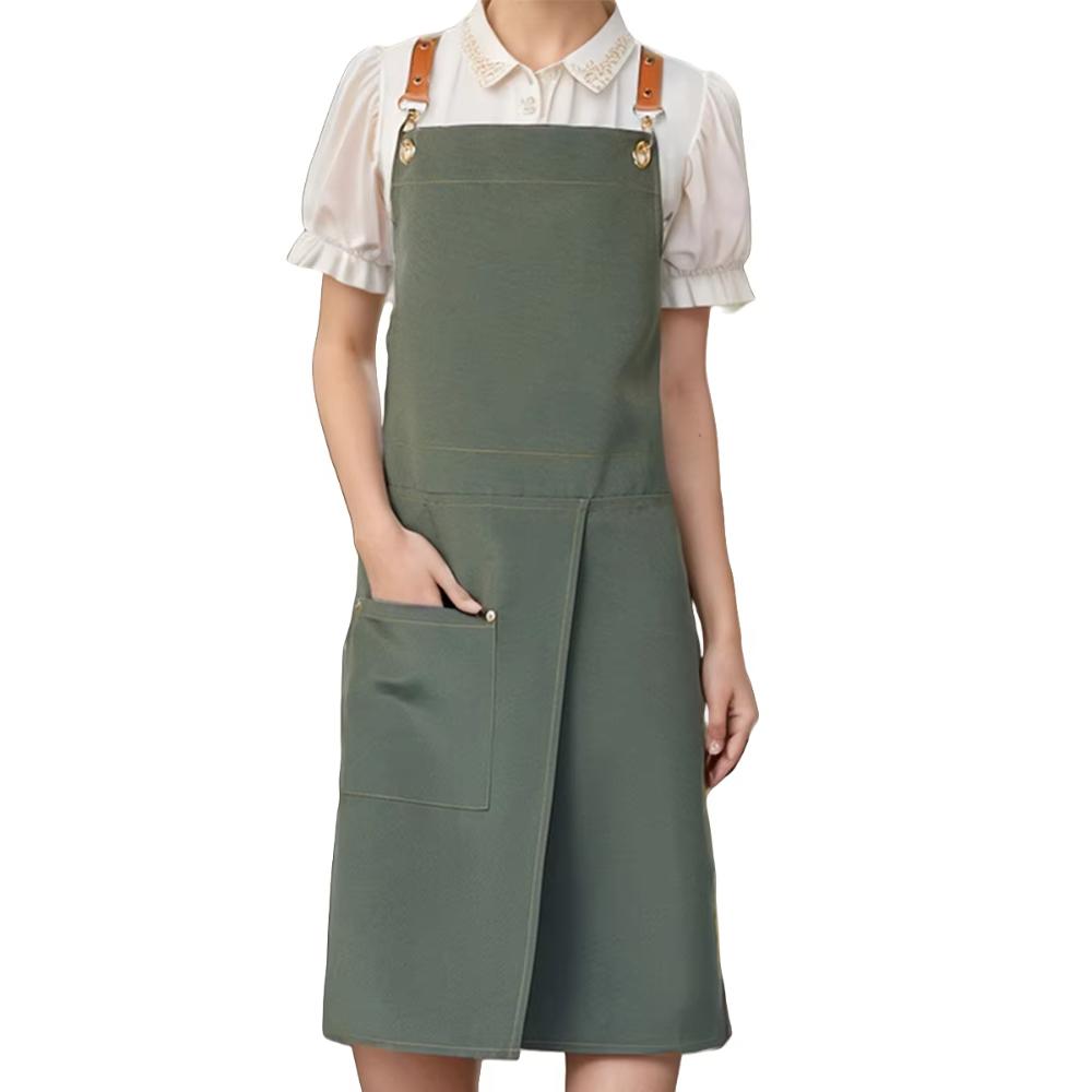 Wear-resistant Canvas Apron Waterproof Florist Apron Multi-functional Cafe Apron  Studio
