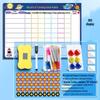 Children's Growth & Discipline Chart: Cartoon Reward Wall Sticker for Time Management and Good Habit Development