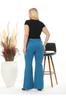 Women's Style Plus Size Pants Large Size Front Slit Wide Leg Flexible Steel interlock Trousers