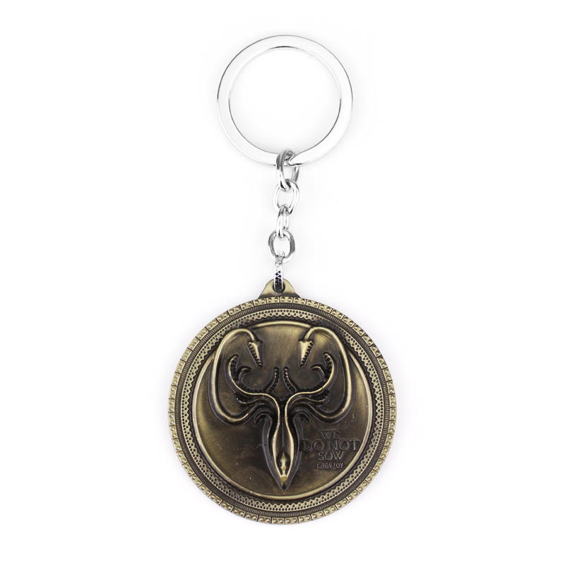 Classic Movie Dragon Shape Keychain Wolf Head Pendant Fashion Trend Bottle Opener Keyring for Fan Collectible Accessories
