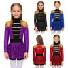 Kinder Mädchen Ringmaster Zirkus Kostüm Ärmellos Pailletten Tutu Kleid Halloween Cosplay Party Outfits