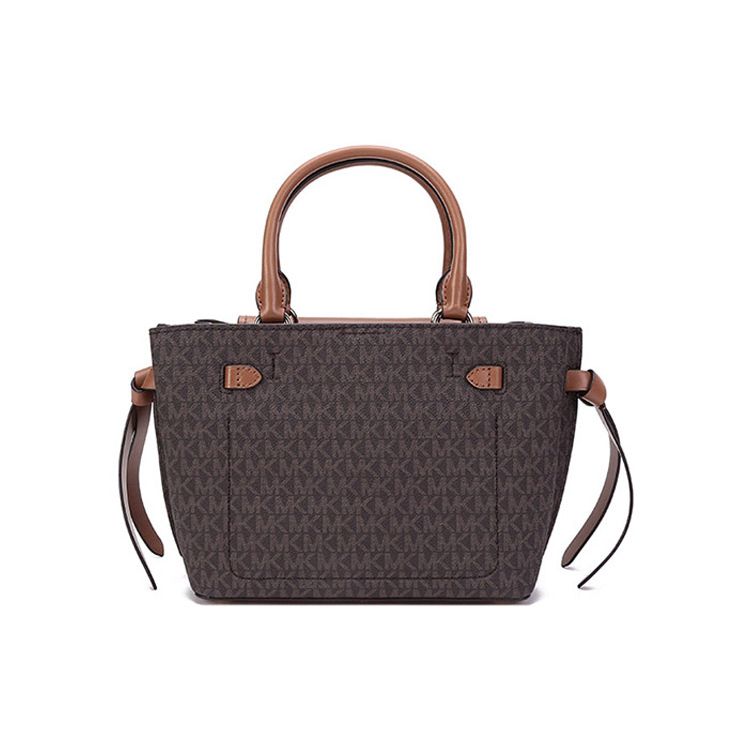 Michael Kors Hamilton Legacy Monogram Chain Vintage Commuter Leather Shoulder Bag Women Handbags Dark-Brown Acorn-Brown 30F1G9HS5B-252