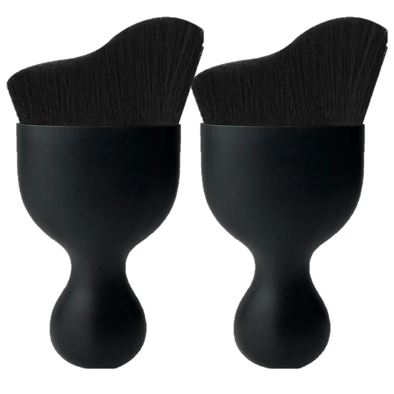 

2Pcs Car Detailing Brush, Soft Bristles Detailing Brush Dusting Tool for Dashboard, Air Conditioner Vents, Leather, Scratch Free