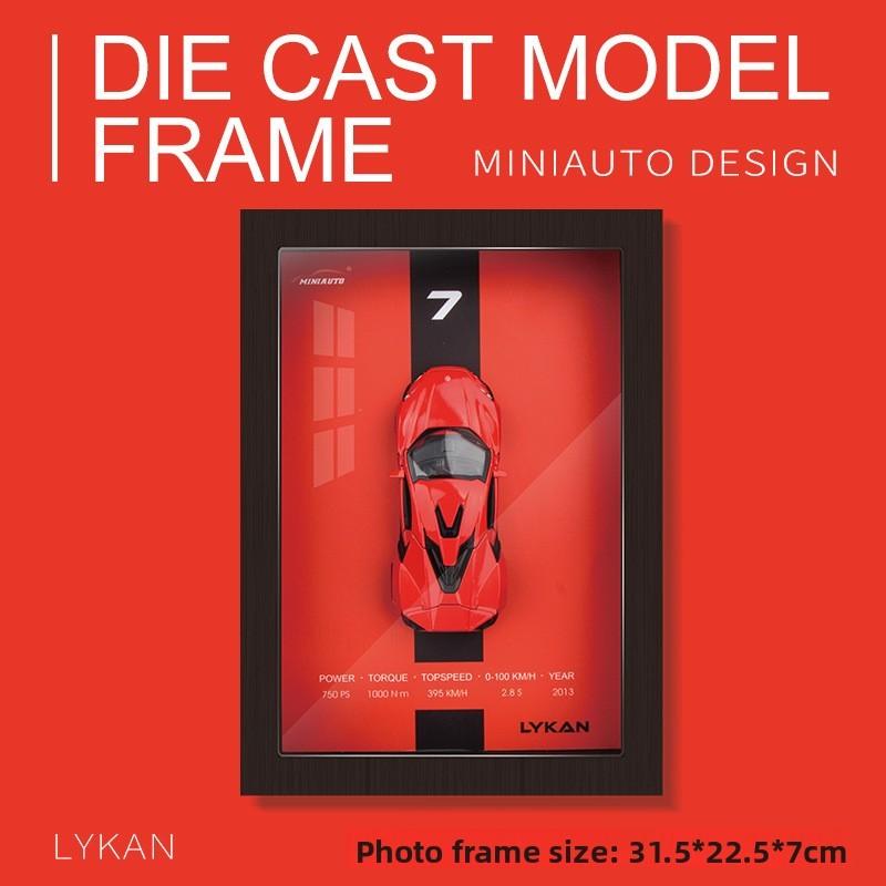 Automašīnas modelis Koka piekarama glezna Mājas