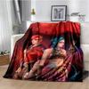 Arcano: Coperte con stampa di cartoni animati di League of Legends per tenersi al caldo, morbide e confortevoli, per casa, viaggio, letto, regalo di compleanno