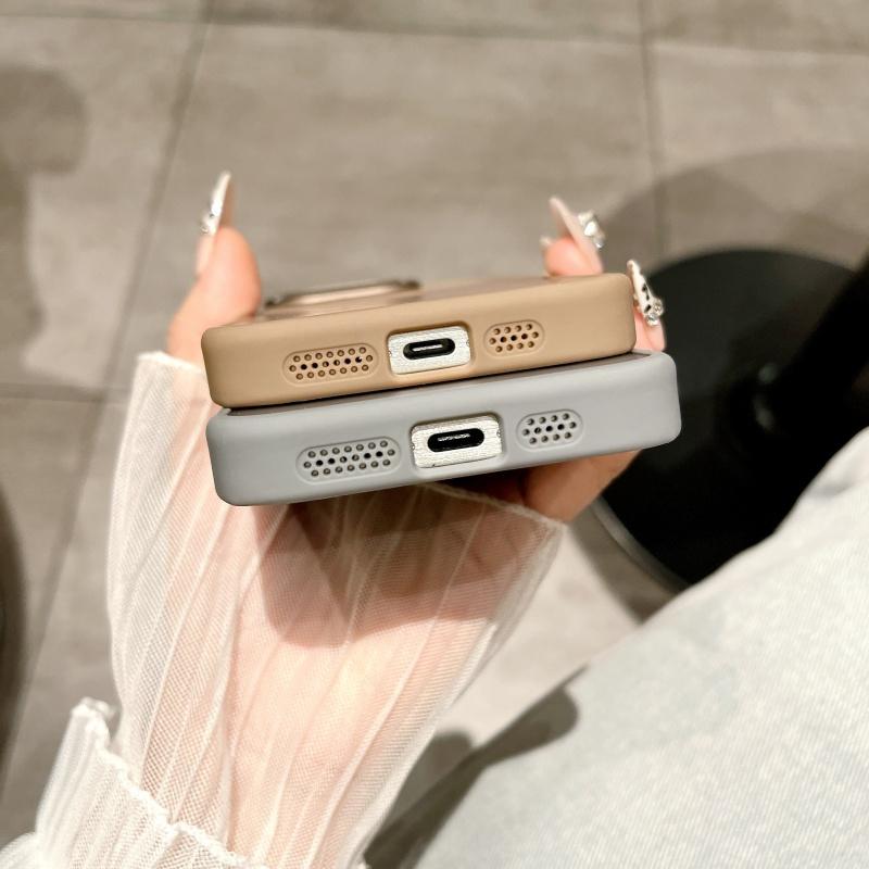 For iPhone 16 Pro Max Luxury Magsafe Magnetic Silicone Frame Phone Case For iPhone 11 12 13 14 15 16 Plus Matte Protective Cover