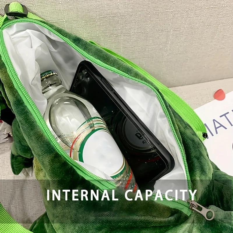 Plush T-Rex Backpack for Kids Dinosaur Bag for Kids with Adjustable Straps & Zipper Dino Costume Accessories for Boys Girls