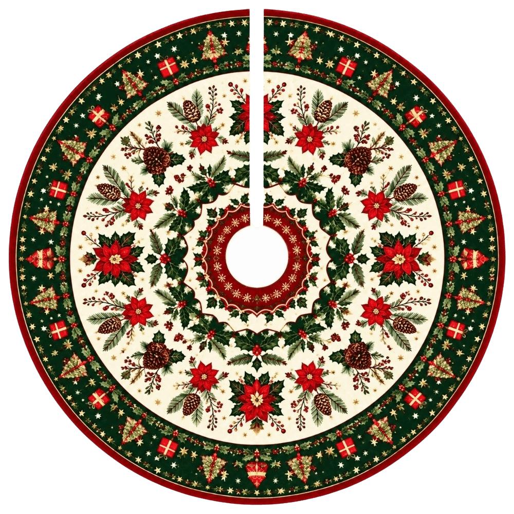 Snowman Christmas Tree Skirt Santa Claus Christmas Decorations Xmas Tree Foot Cover Christmas