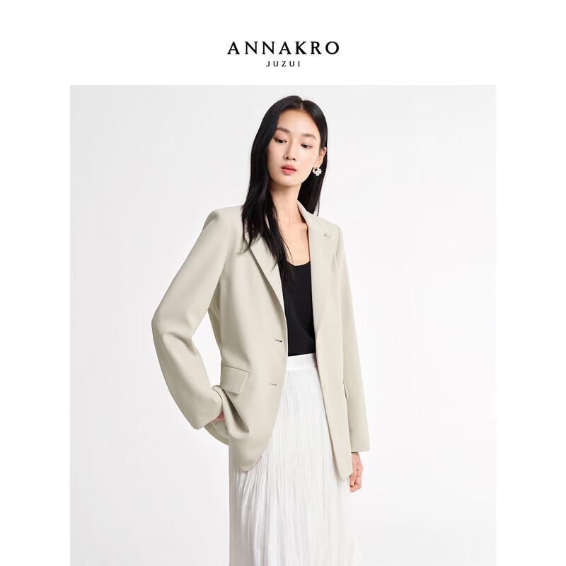 Женский офисный пиджак Jiuzi Annakou с лацканами L