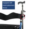 Adjustable Height Shopping Cart with Storage Bag Elderly Four Wheeled Walking Aid Vehicle Household Walking Aids with Brakes and Widened Seat Cushions