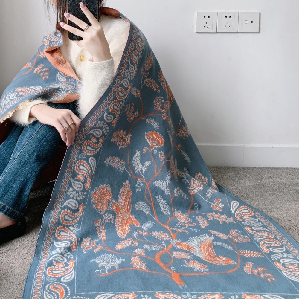 2025 Best-Selling Women's Winter Scarf: High-End Imitation Cashmere Knit Shawl, Warm Stylish Neck Warmer