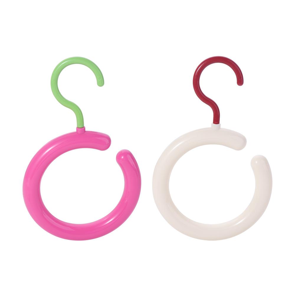 Ring Clothing Hanger Circular Clothes Storage Hook Multi Purpose Round Scarf Tie Hanger  Home