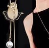 Luxury Non-Fading Korean Fashion Sweater Necklace: Autumn/Winter Women's Niche Design Pendant