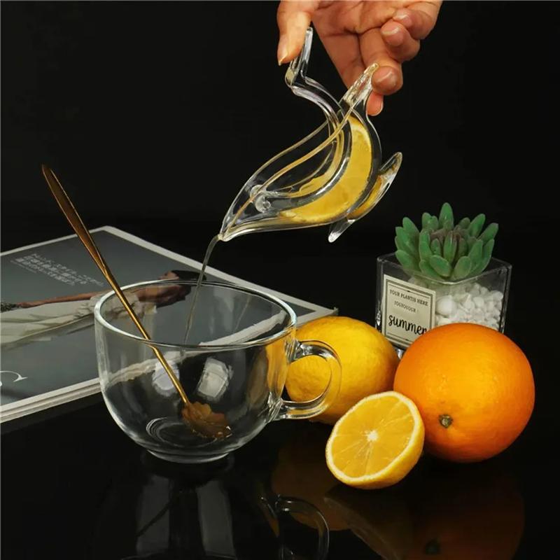 Portable Manual Juicer, Lemon And Citrus Juicer, Bird Shaped Transparent Manual Fruit Juicers, Household Kitchen And Bar Tools