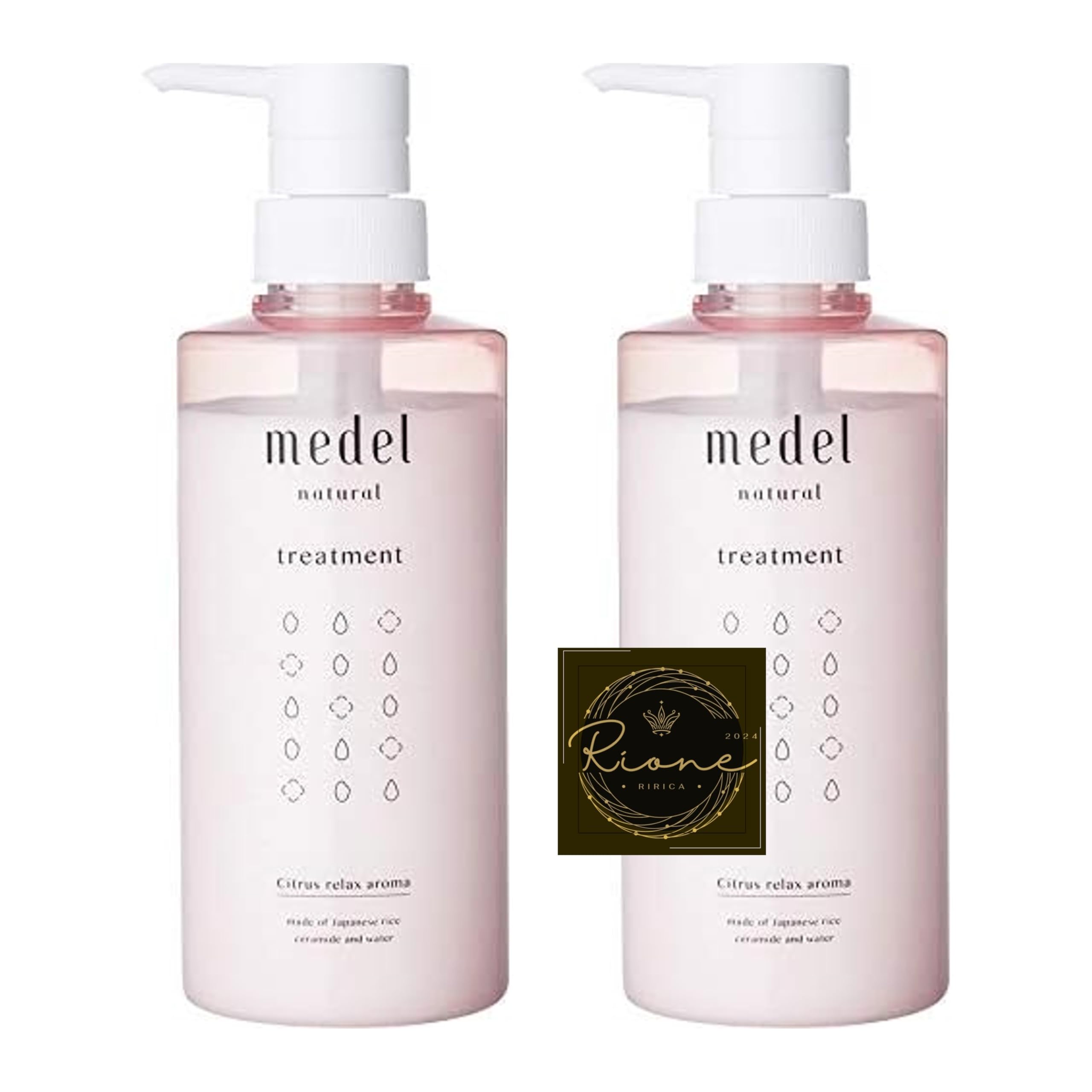

medel Additive-free Silicone-free Treatment [Moisturizing] Citrus Relaxing Aroma 400ml (x 2)