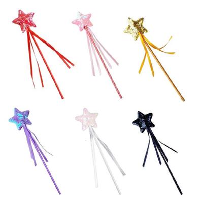 Star Sequins Magic Stick Cosplay Props Girl Costume Christmas Supply