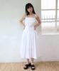 Paul And Alice Pleats Camisole Dress / White