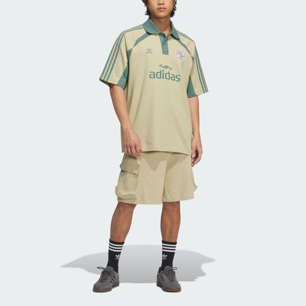 Adidas Originals SS25 Cargo Fashion Simple Loose Fit Drawstring Five-Point Work Shorts Men Shorts Prairie-Brown KD0944