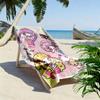 Cartoon mermaid and sea 2D Flat Print Beach Towel, Large Soft Quick Dry Towel for Beach Camping SwimmingXSTJ0915387