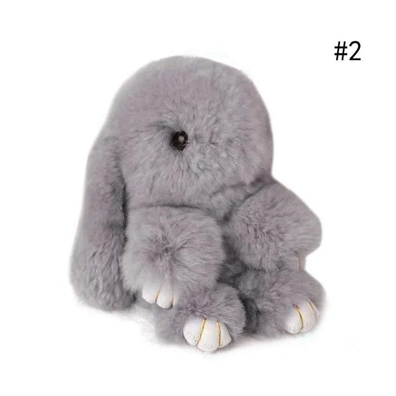 Rabbit Keychain Fur Cute Bunny Pom Ball Doll Toy Keychain Cute Handbag Pendant Decor Car Keys Pendant Rabbit Pendant Bunny Gifts