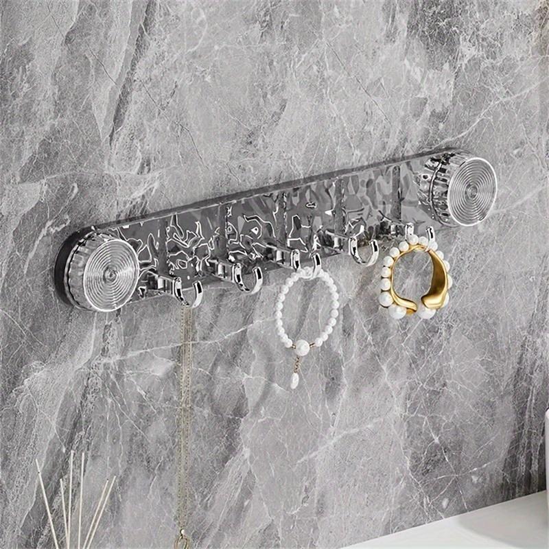 Easy-Install Water Ripple Transparent Suction Cup Hooks - No Drilling Required, Perfect for Bathroom, Kitchen & Bedroom