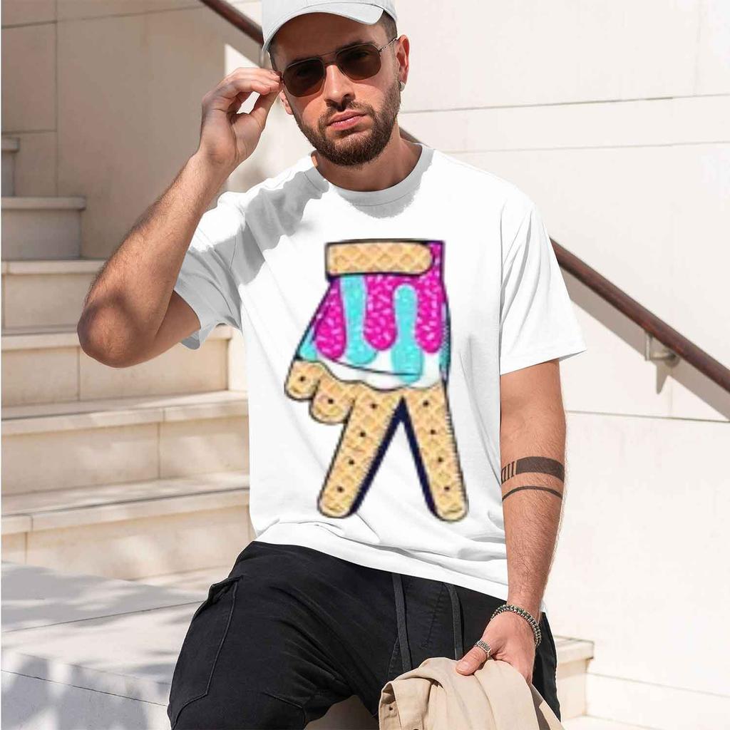 2026 Baseball Ice Cream Graphic Tee Y2k Sport Print For Game Day Sports Lovers Short Sleeve Tshirt