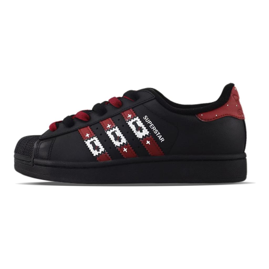 adidas Originals Superstar 2 Nízké Skateboardové boty Unisex Černá Červená JI0079(Tým840-)