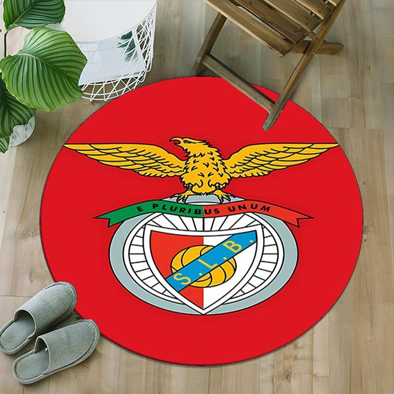 1pc Football Team (18) Print Round Carpet Chair Round Carpet Suitable for Bedroom Living Room Home Decorative Carpet