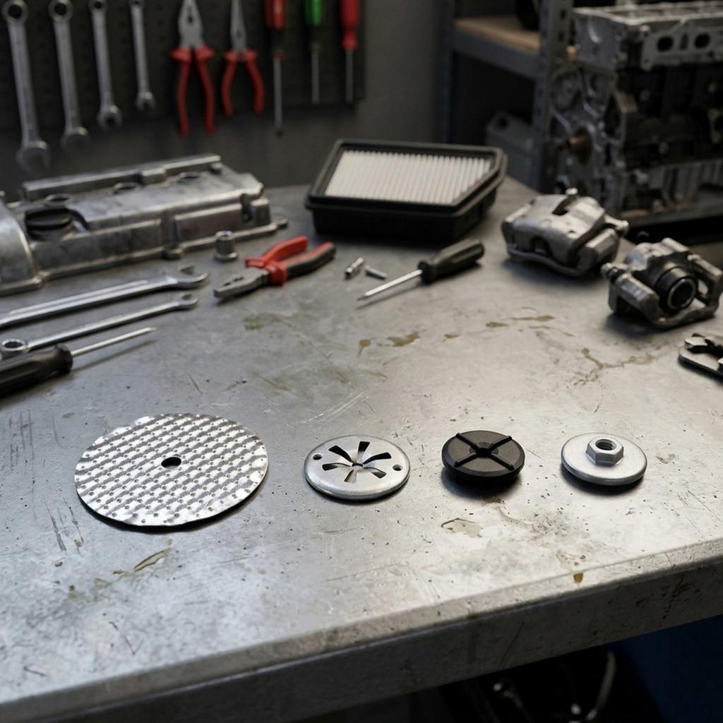 25-teiliges Hitzeschutz-Reparaturset für Autos mit 30-mm-Unterlegscheiben und Reparaturblechen